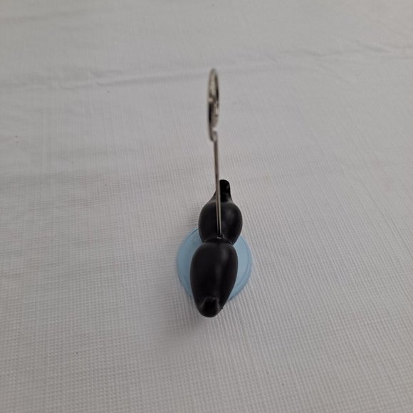 Mustache Photo Holder Mini Table Decor Black Blue Silver set of 2 - Picture 6 of 9